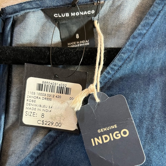 Club Monaco Denim Midi Dress - Picture 5 of 5